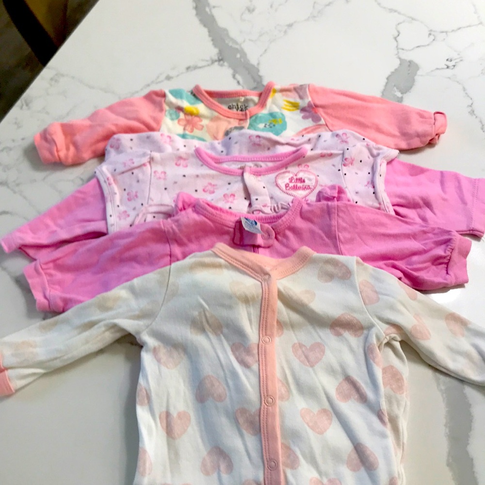 0-3 month cotton sleepers